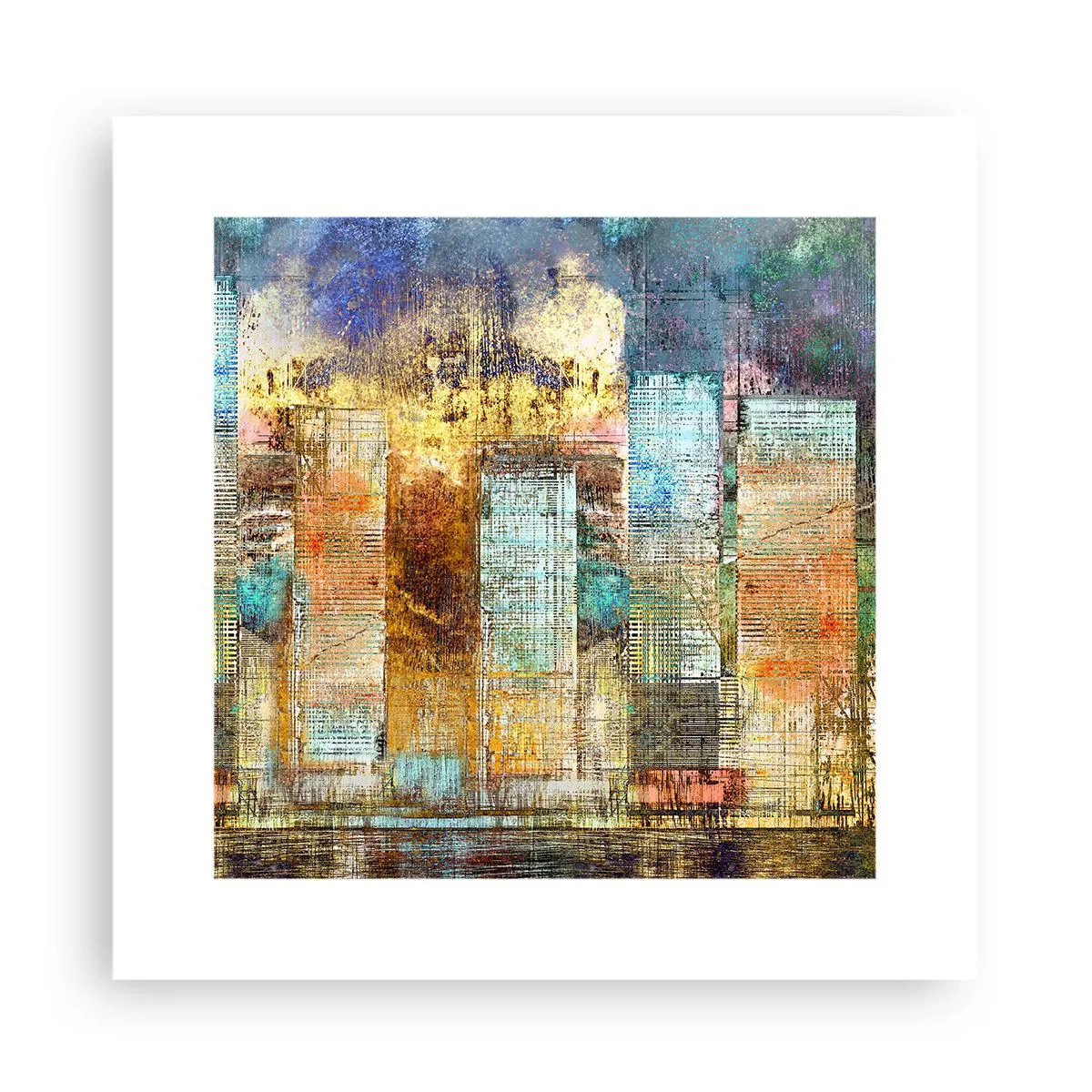 Plakát - Prosluněná metropole - 30x30 cm