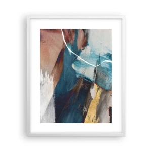 Plakát v bílém rámu - Na plno a s energií - 40x50 cm