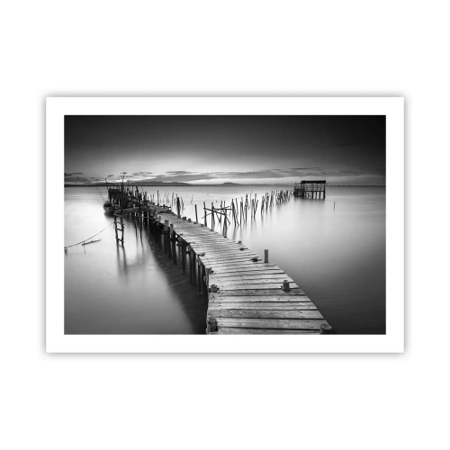 Plakát - Klid zapomenutého břehu - 70x50 cm