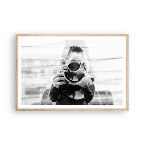 Plakát v rámu světlý dub - Tvůrce a materiál - 91x61 cm