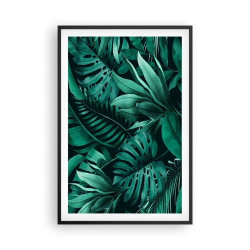 Plakát v černém rámu - Hloubka tropické zeleně - 61x91 cm