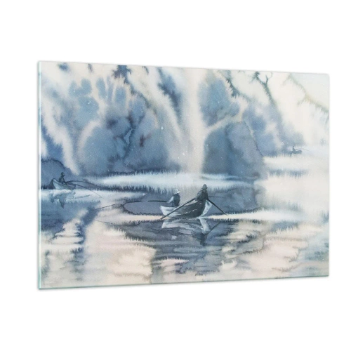 Obraz na skle - Rybáři ve svém ráji - 120x80 cm