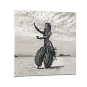 Obraz na skle - Tanec jižních ostrovů - 70x70 cm