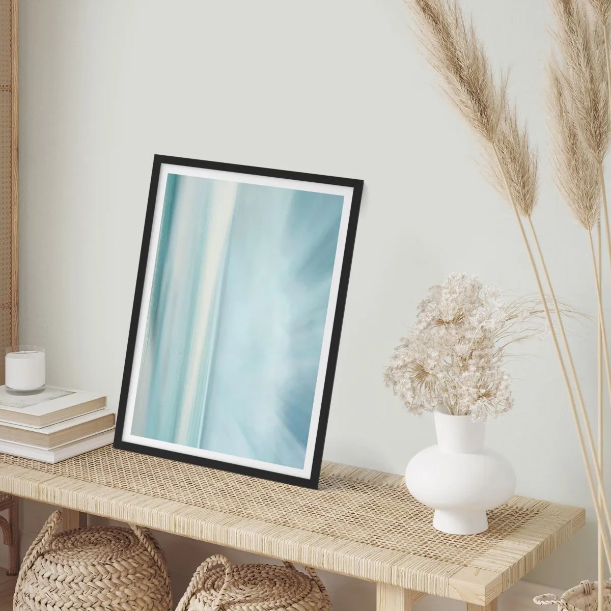 Plakát v černém rámu - Klid až kam oko sahá - 30x40 cm