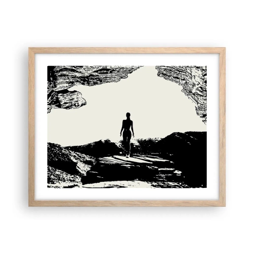 Plakát v rámu světlý dub - Nový pohled - 50x40 cm