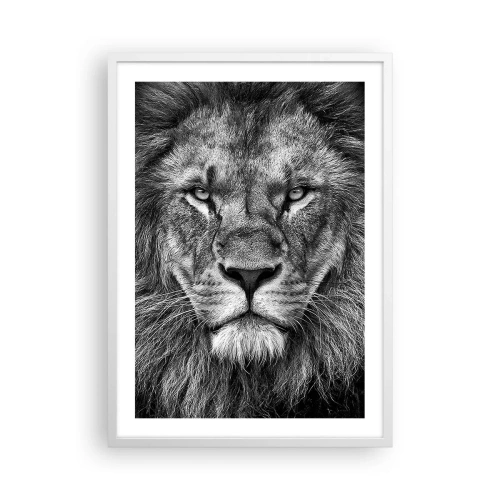 Plakát v bílém rámu - V korunovačním oděvu - 50x70 cm