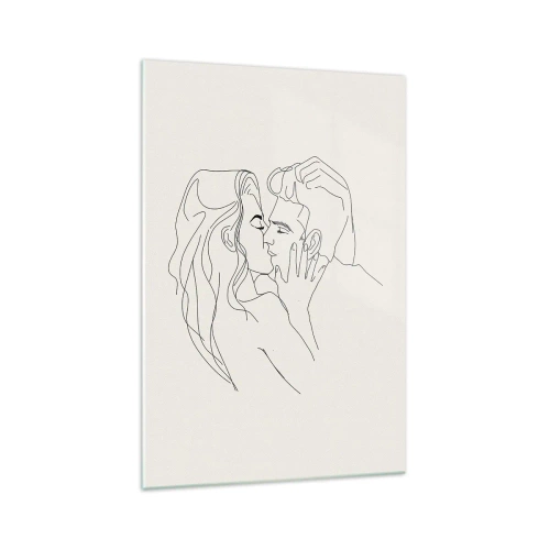Obraz na skle - Zamotaní citem - 70x100 cm