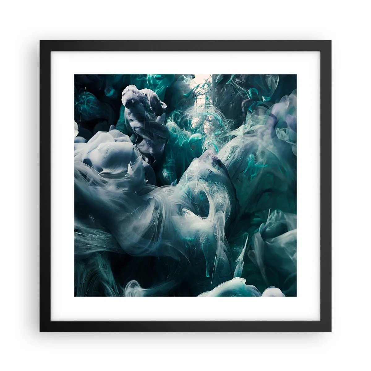 Plakát v černém rámu - Pohyb barvy - 40x40 cm