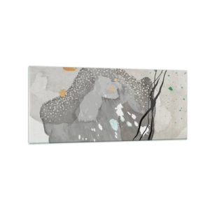 Obraz na skle - Organická kompozice - 120x50 cm