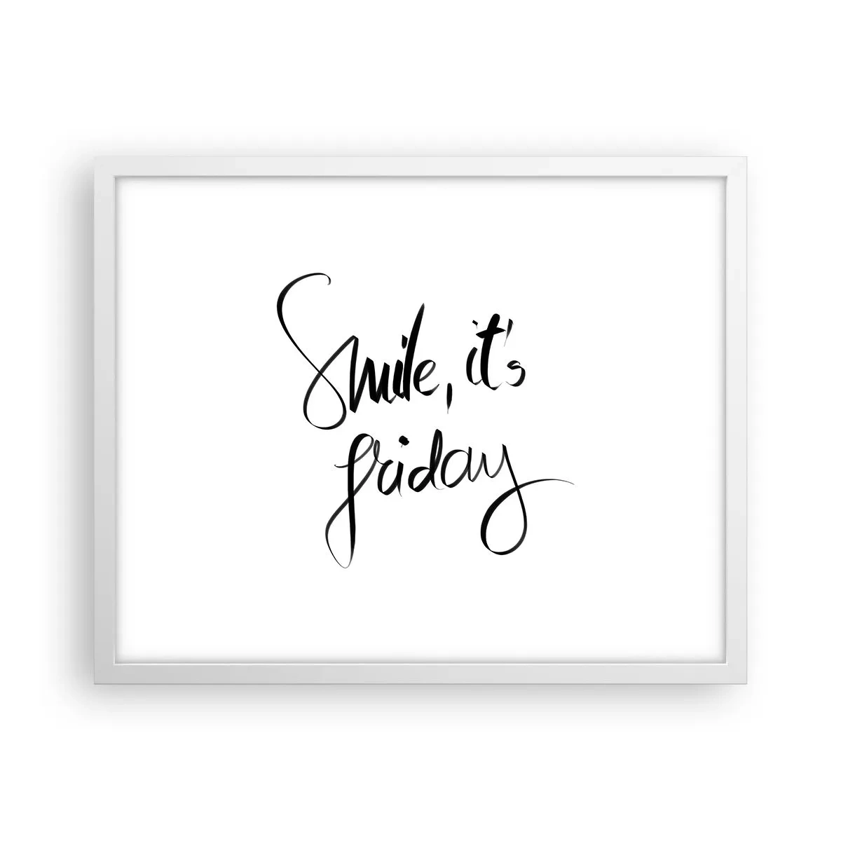 Plakát v bílém rámu - Opravdová radost - 50x40 cm