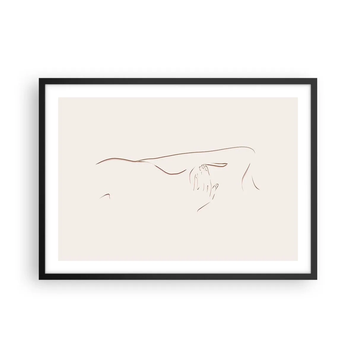 Plakát v černém rámu - Tvar touhy - 70x50 cm