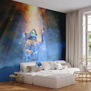 Fototapeta Premium Sand - Konečně v cíli - Abstrakce, Astronaut, Kosmos - 200x140 cm