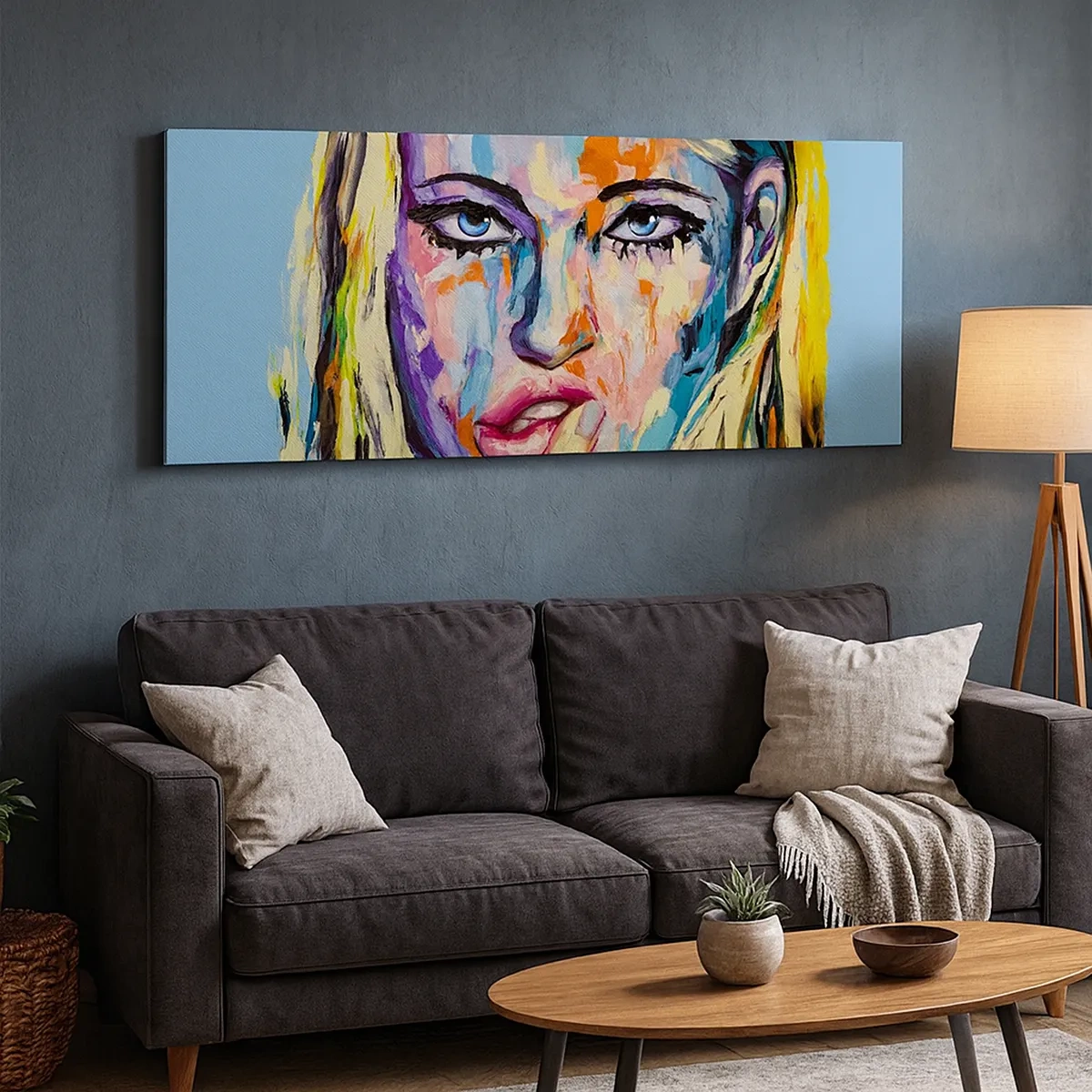 Obraz na plátně - Podívej se jí přímo do očí - 30x30 cm