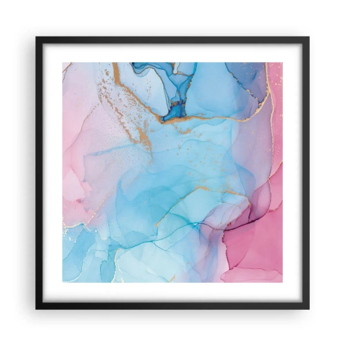 Plakát v černém rámu - Setkávání a prolínání - 50x50 cm