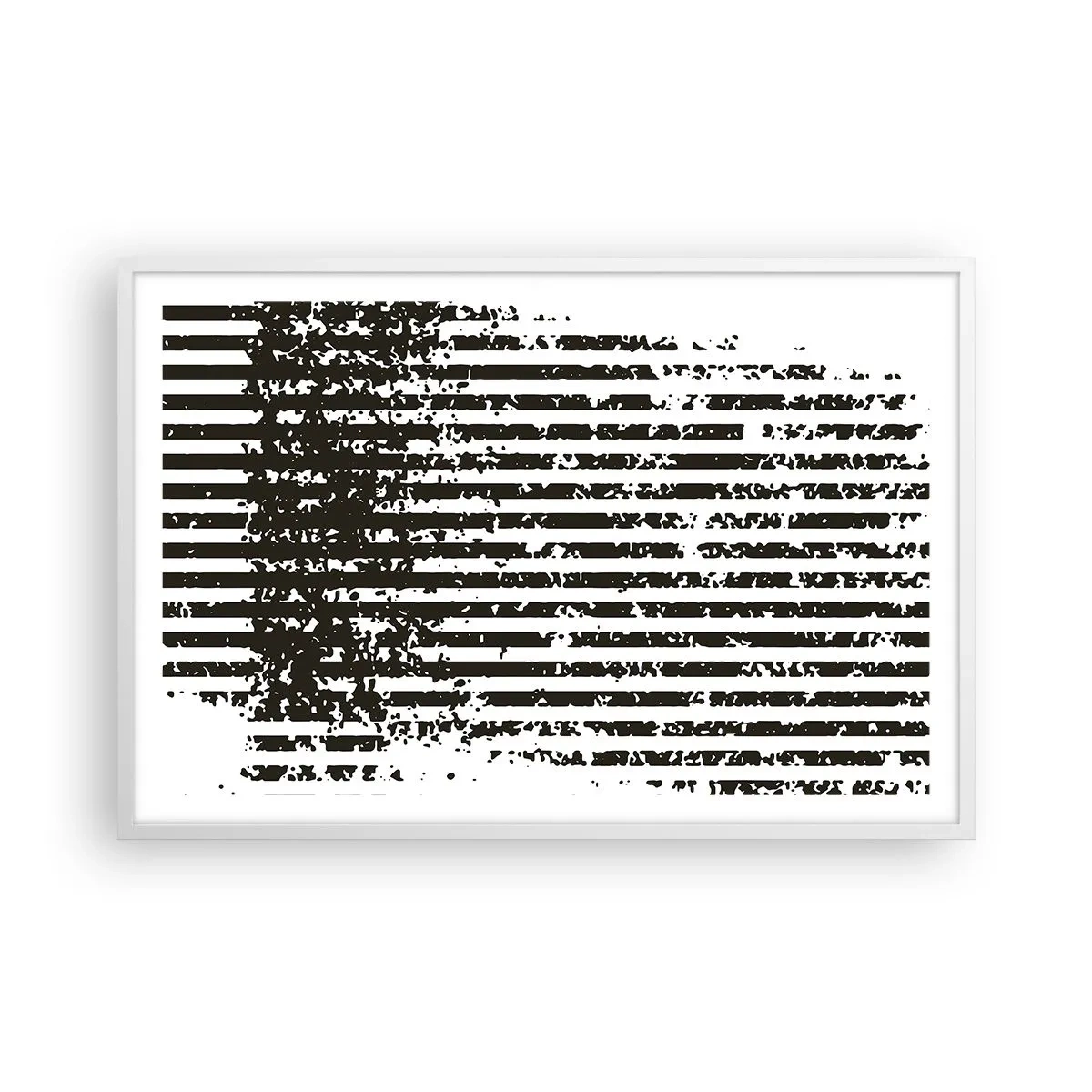 Plakát v bílém rámu - Rytmus a šum - 91x61 cm