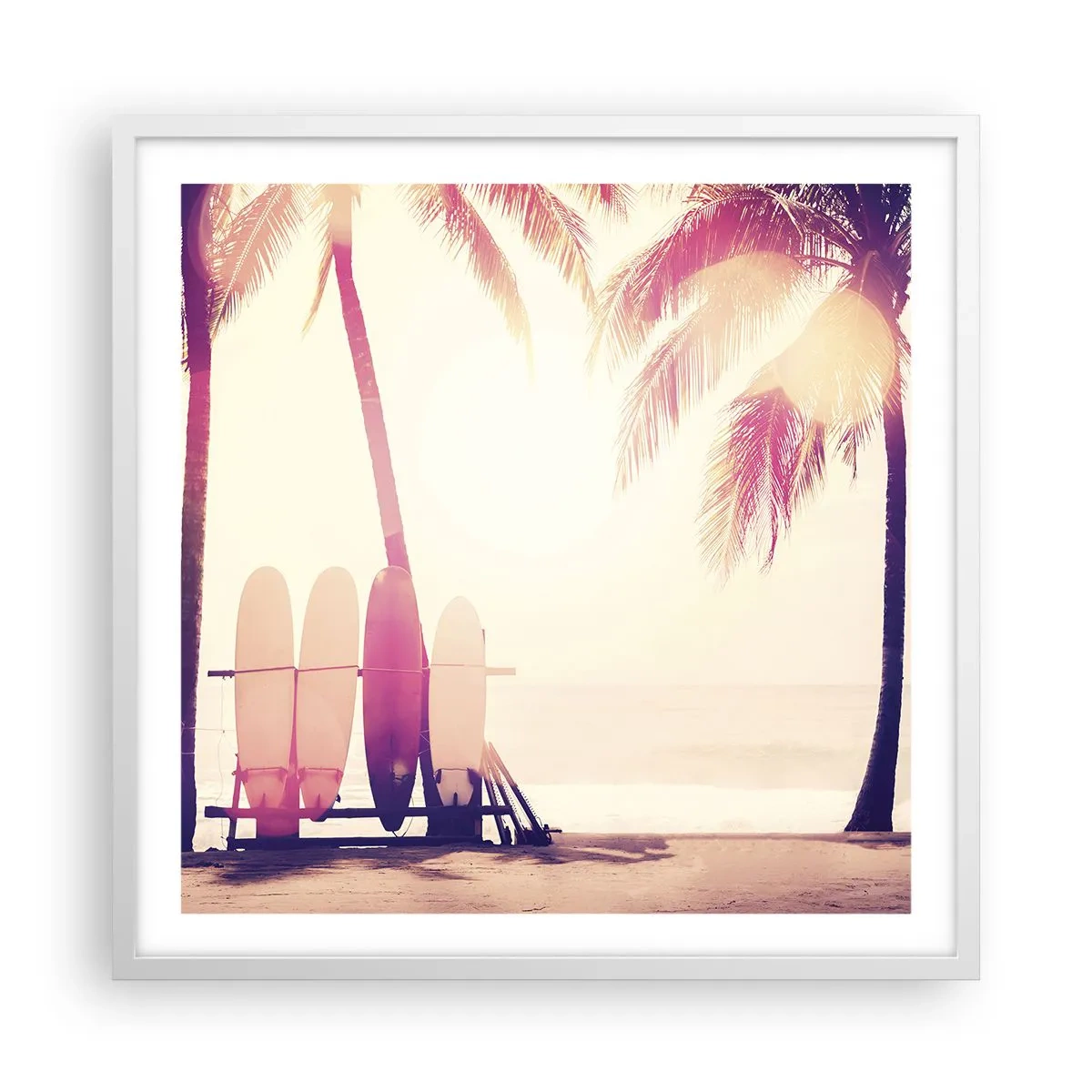 Plakát v bílém rámu - Bude to skvělý den - 60x60 cm