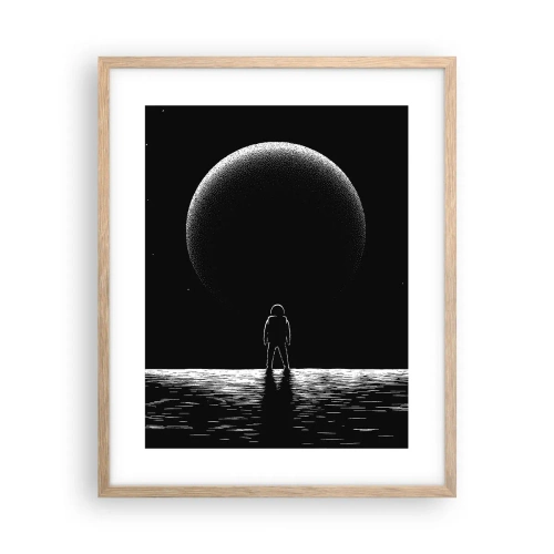 Plakát v rámu světlý dub - Tváři v tvář - 40x50 cm