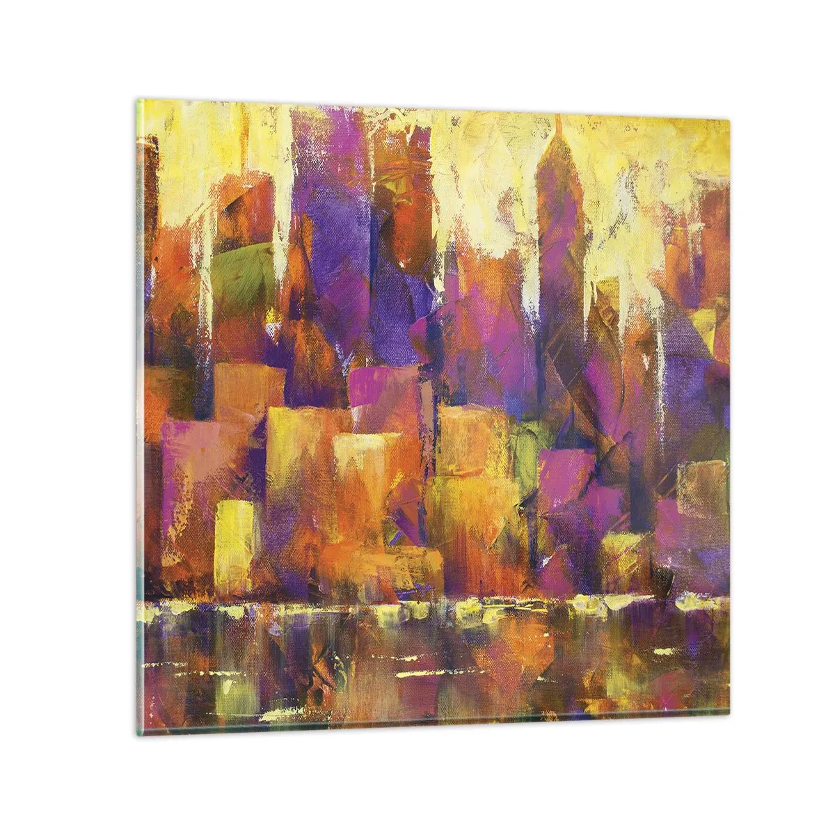 Obraz na skle - Metropolitní kompozice - 40x40 cm