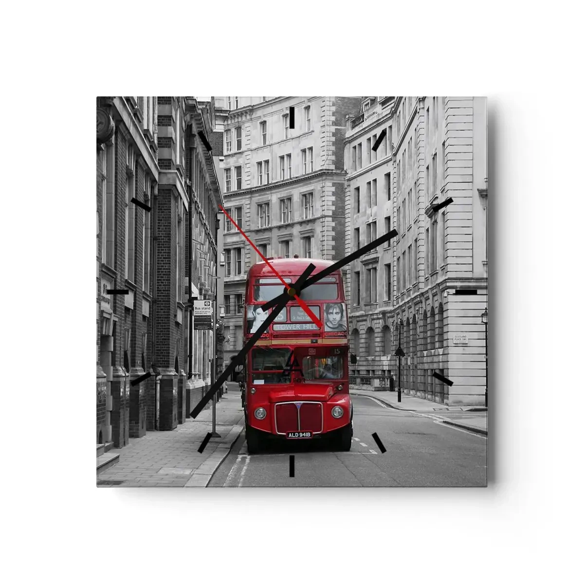 Nástěnné hodiny - Všednost nemusí být šedá - 40x40 cm