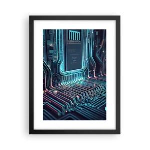 Plakát v černém rámu - Jen tak přemýšlím… - 30x40 cm