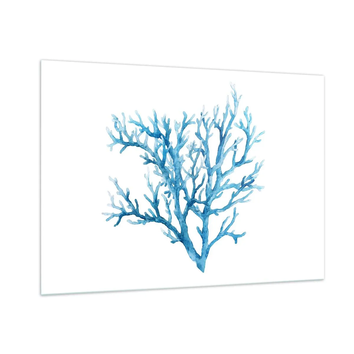 Obraz na skle - Mořský filigrán - 100x70 cm