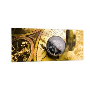 Obraz na skle - Co tak na konec světa? - 100x40 cm