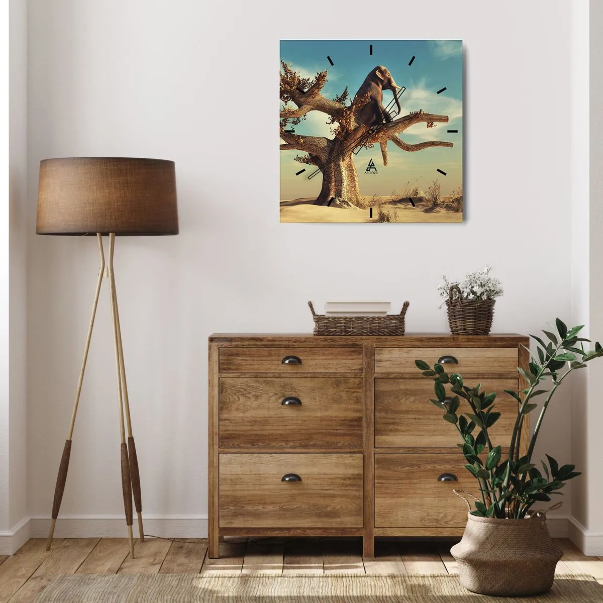 Nástěnné hodiny - Nový úhel pohledu - 40x40 cm