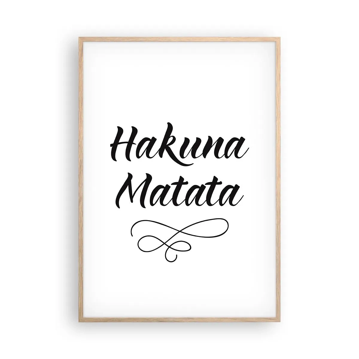 Plakát v rámu světlý dub - Nejlepší rada - 70x100 cm