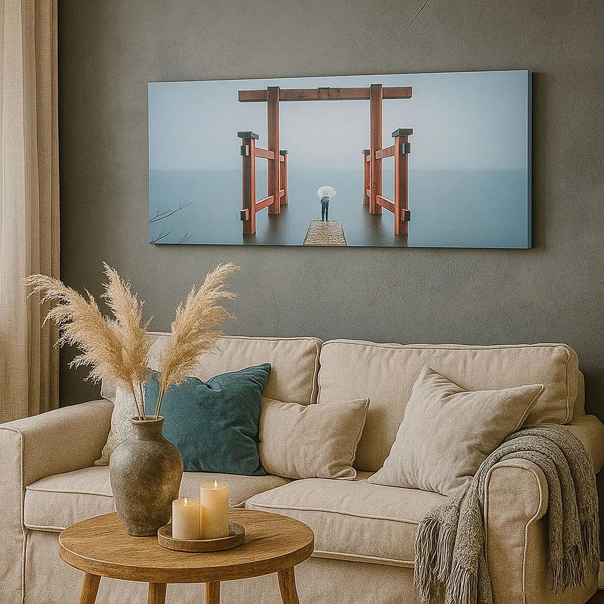 Obraz na plátně - Japonské zamyšlení - 100x40 cm