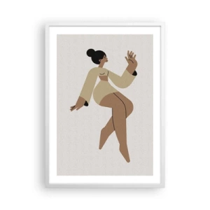 Plakát v bílém rámu - Tvar půvabu - 50x70 cm