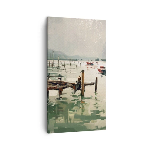 Obraz na plátně - Zalité roztaveným měsícem - 45x80 cm