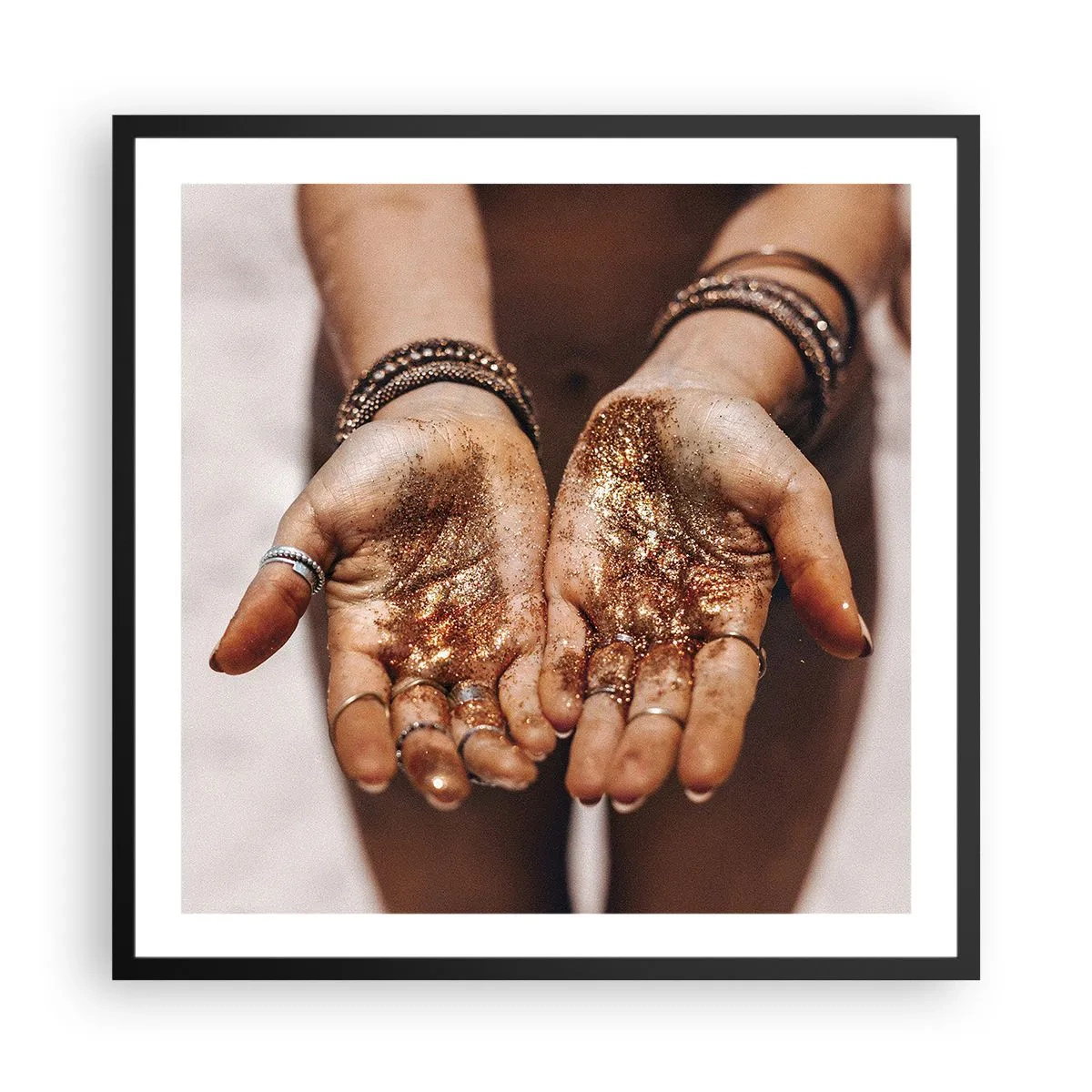 Plakát v černém rámu - Dárek pro tebe - 60x60 cm