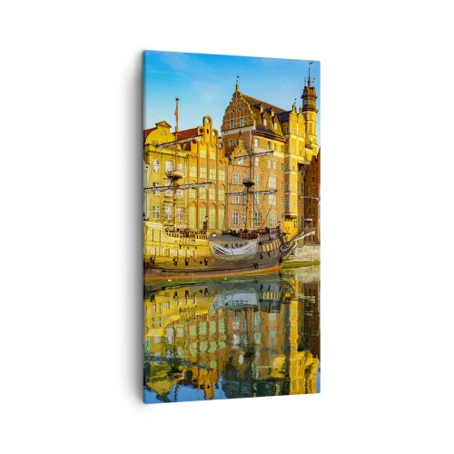 Obraz na plátně - Zrcadlový odraz minulosti - 45x80 cm