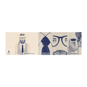Vzor Fototapety Premium Sand - Pohodový, mužský a módní - Muž, Abstrakce, Trubka - 100x30 cm