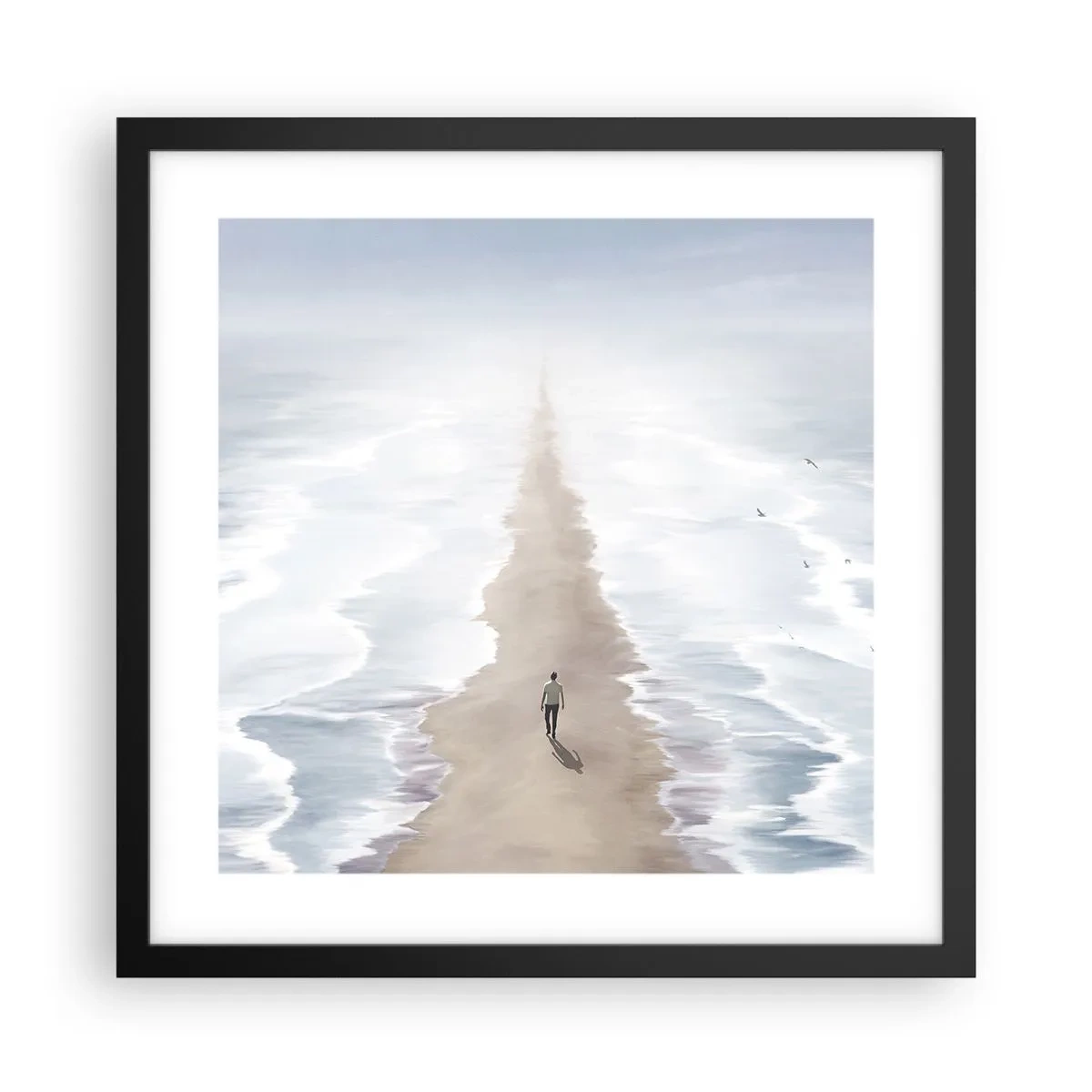 Plakát v černém rámu - Světlá budoucnost - 40x40 cm