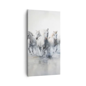 Obraz na plátně - Bílá magie - 55x100 cm