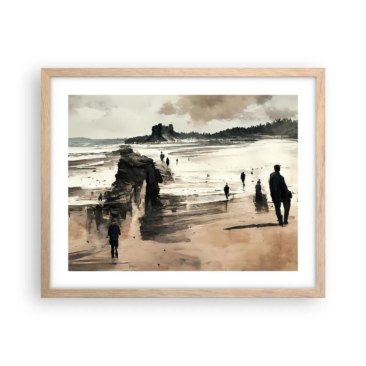 Plakát v rámu světlý dub - Vyvolaní - 50x40 cm