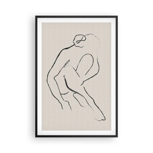 Plakát v černém rámu - Intimní skica - 61x91 cm