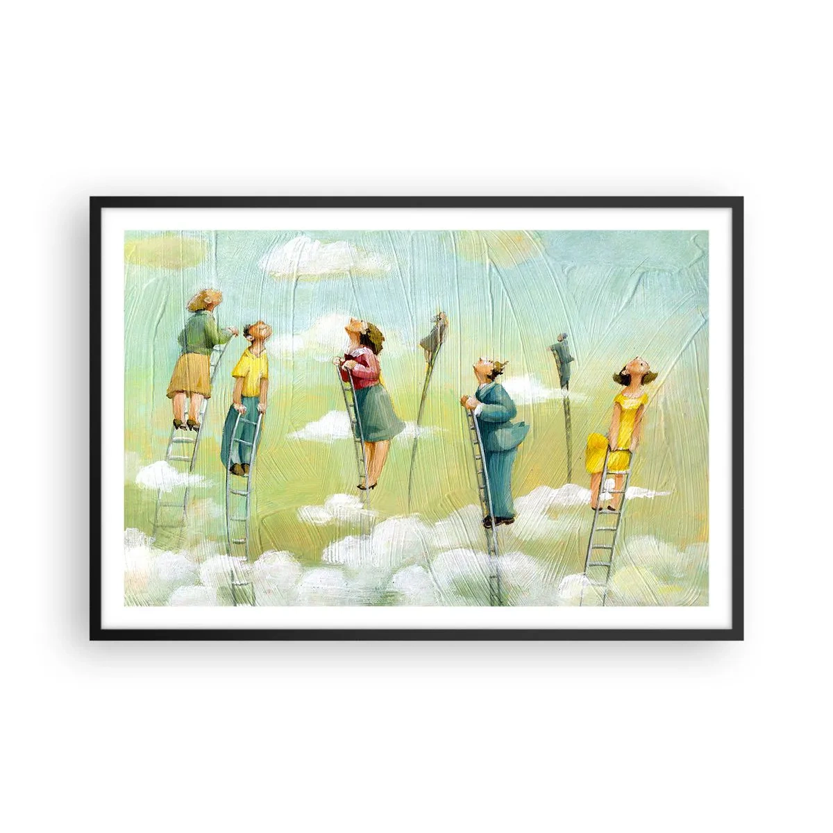 Plakát v černém rámu - Za svým snem - 91x61 cm