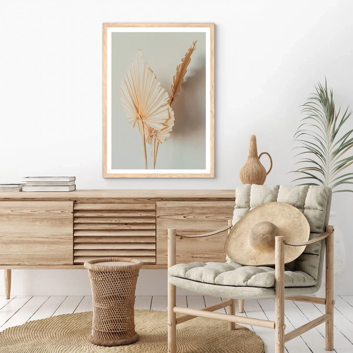 Plakát v rámu světlý dub - Když potřebuješ útěchu - 61x91 cm