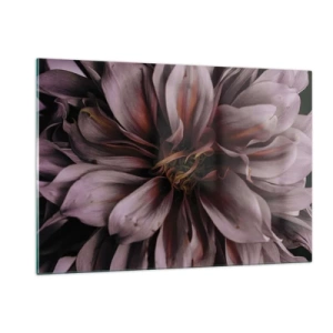 Obraz na skle - Květinové srdce - 120x80 cm