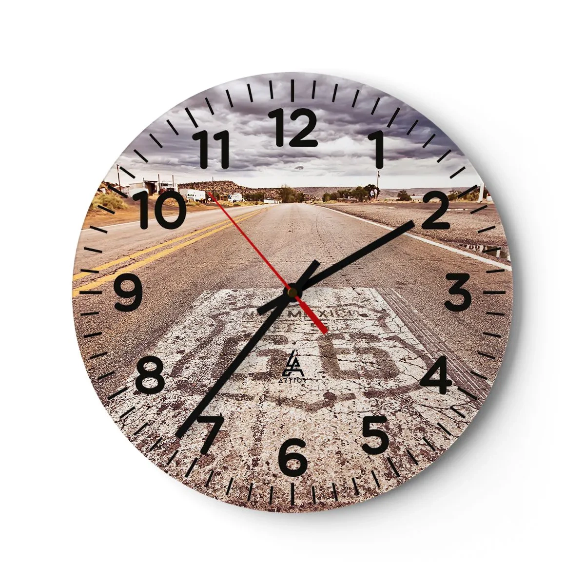 Nástěnné hodiny - Mother Road - americká legenda - 30x30 cm