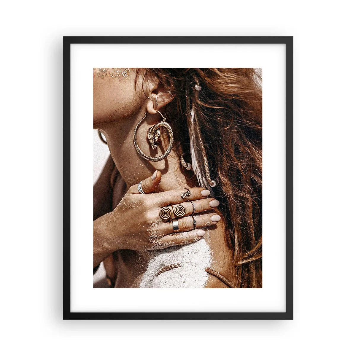 Plakát v černém rámu - Královna divoké pláže - 40x50 cm