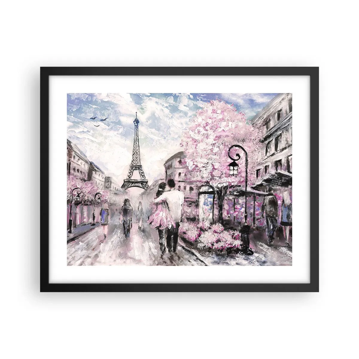Plakát v černém rámu - Když se zamilovat, tak jenom v… - 50x40 cm