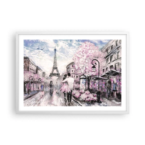 Plakát v bílém rámu - Když se zamilovat, tak jenom v… - 70x50 cm
