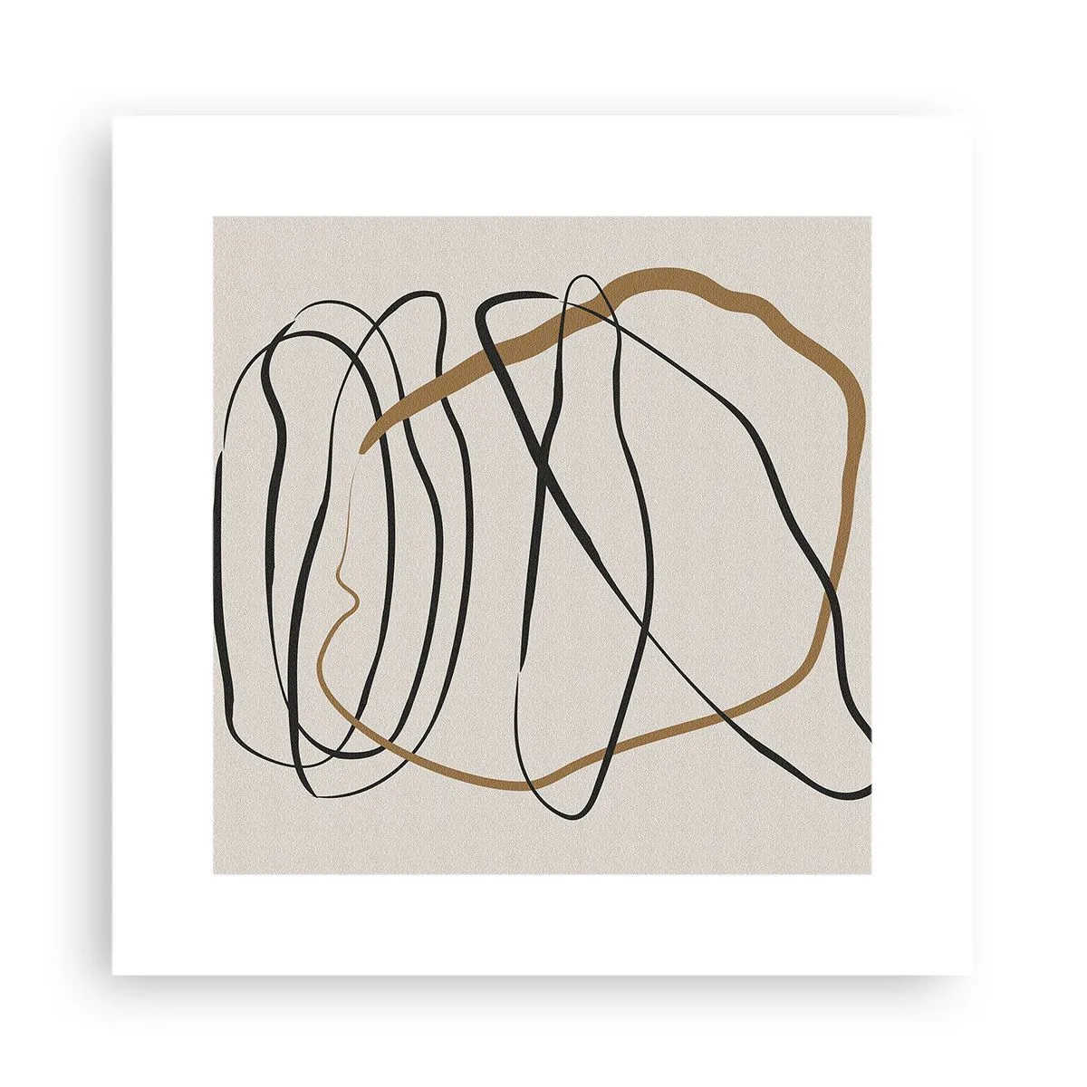 Plakát - Kompozice – tanec ve smyčce - 30x30 cm