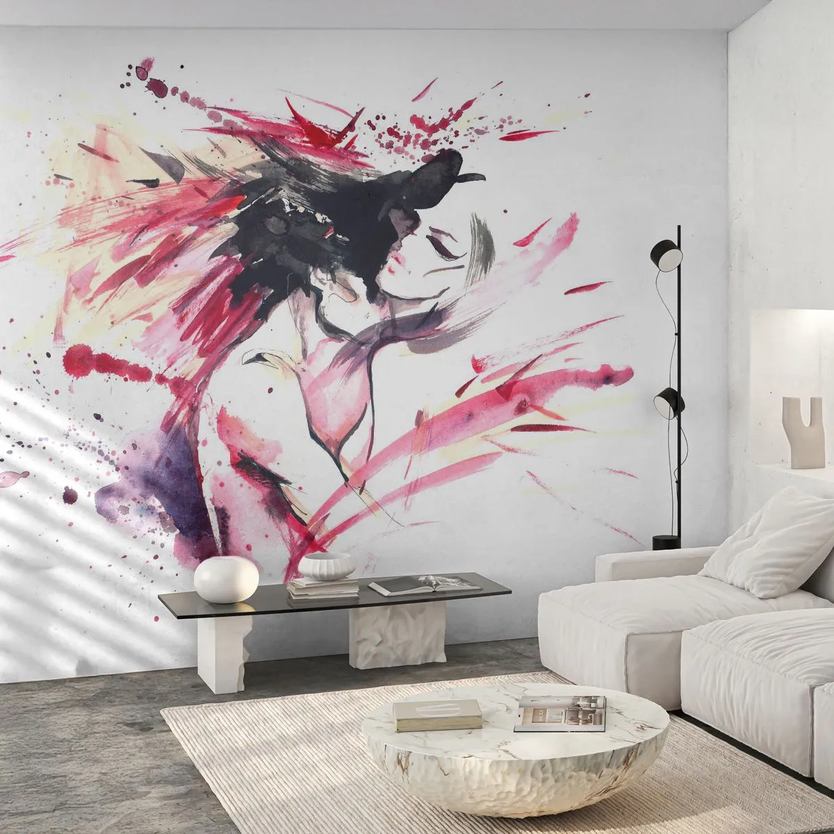 Fototapeta Samolepicí Deluxe Sticker - Milostné naplnění - Abstrakce, Žena a muž, Milovat - 250x175 cm