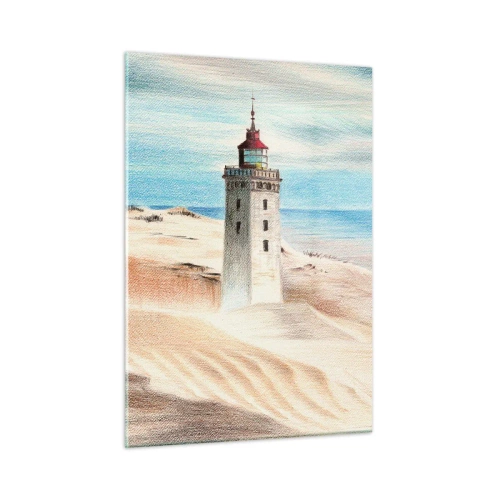 Obraz na skle - Vždy hledí na moře - 50x70 cm