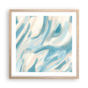 Plakát v rámu světlý dub - Jarní závany - 50x50 cm