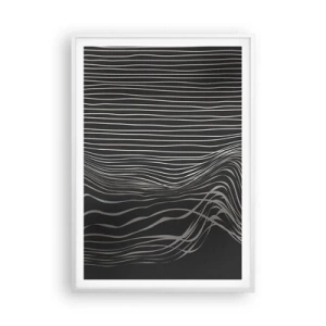 Plakát v bílém rámu - Rytmus a přízvuk - 70x100 cm